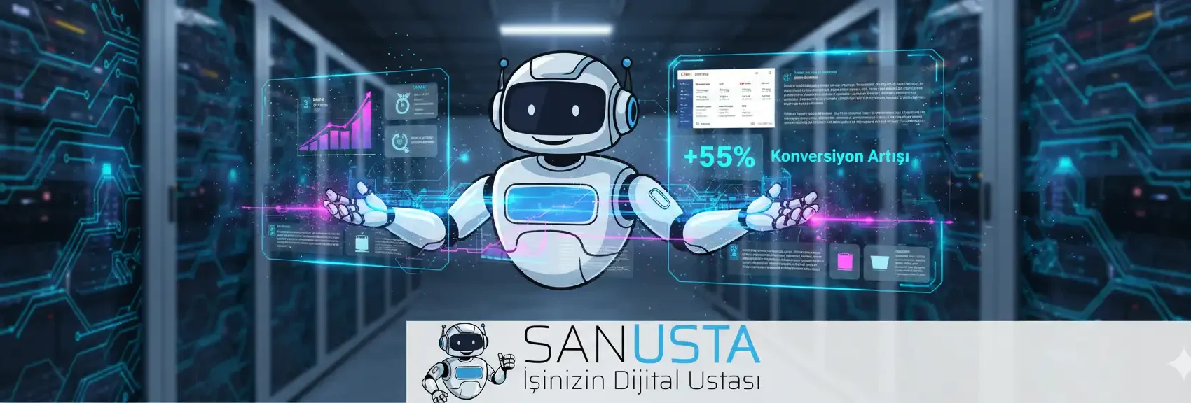 Yapay Zeka Destekli Sosyal Medya Pazarlaması ve Dijital Etkileşim Yönetimi | SANUSTA
