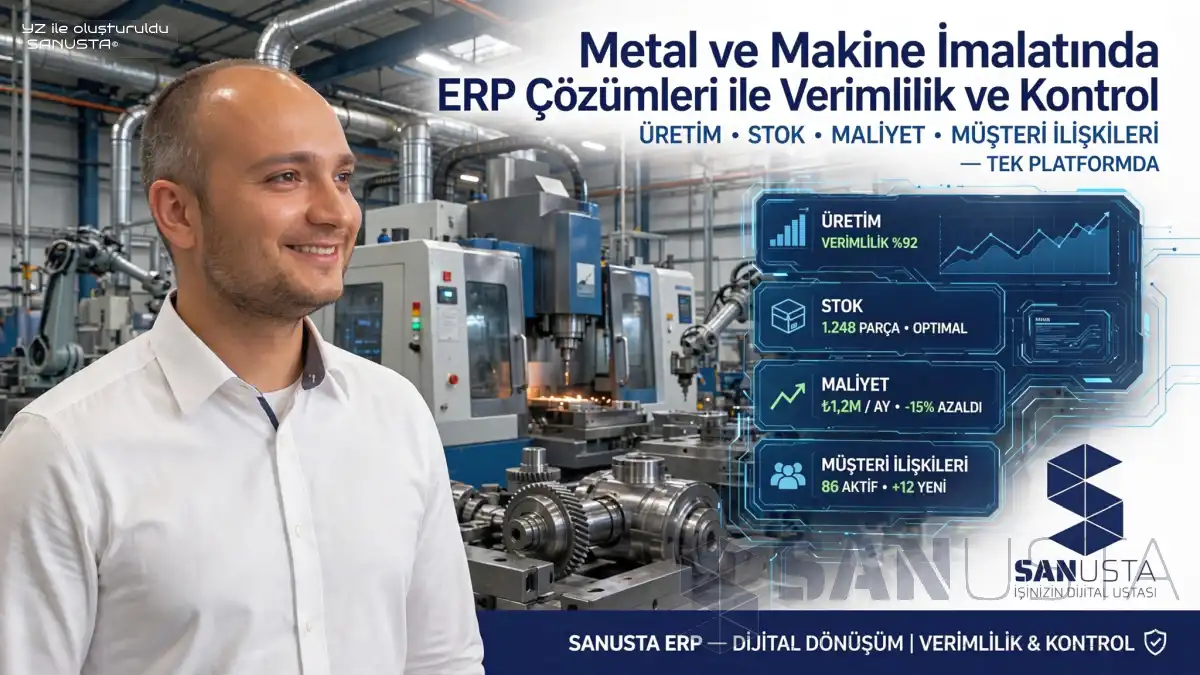Metal ve Makine İmalatında ERP Çözümleri ile Verimlilik ve Kontrol"