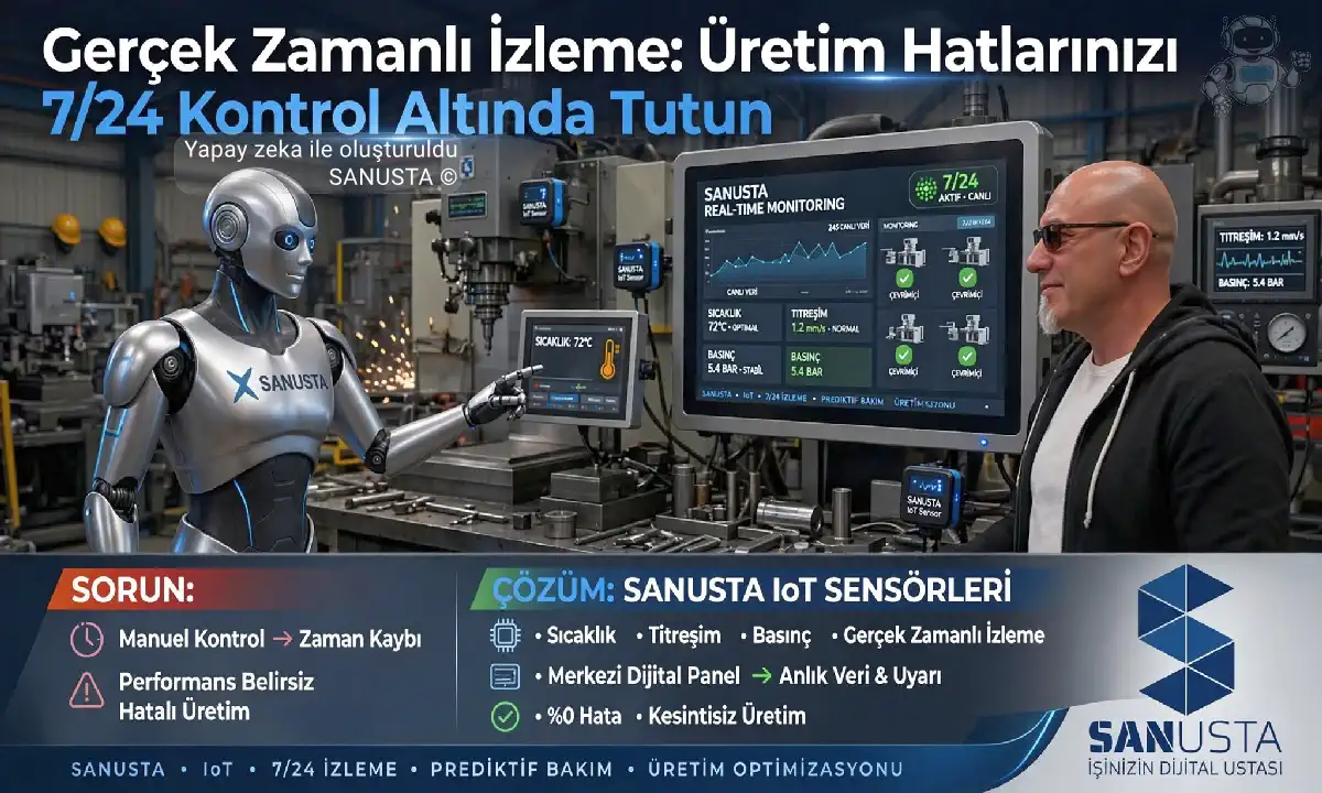 Gerçek Zamanlı İzleme: Üretim Hatlarınızı 7/24 Kontrol Altında Tutun