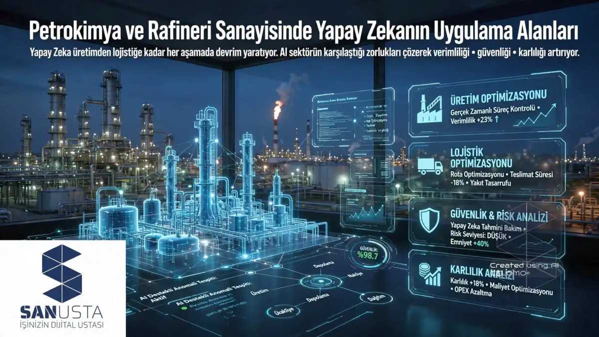 Petrokimya ve Rafineri Sanayisinde Yapay Zekanın Uygulama Alanları