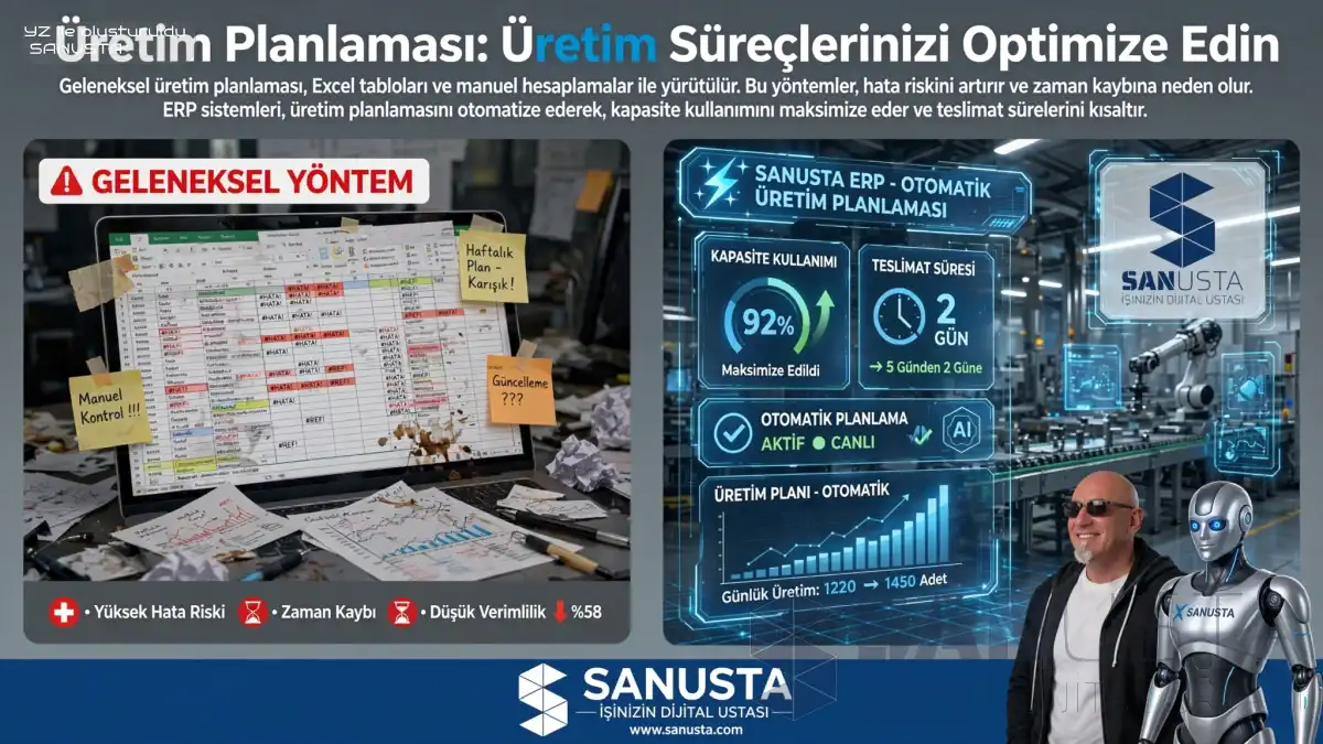 Üretim Planlaması: Üretim Süreçlerinizi Optimize Edin