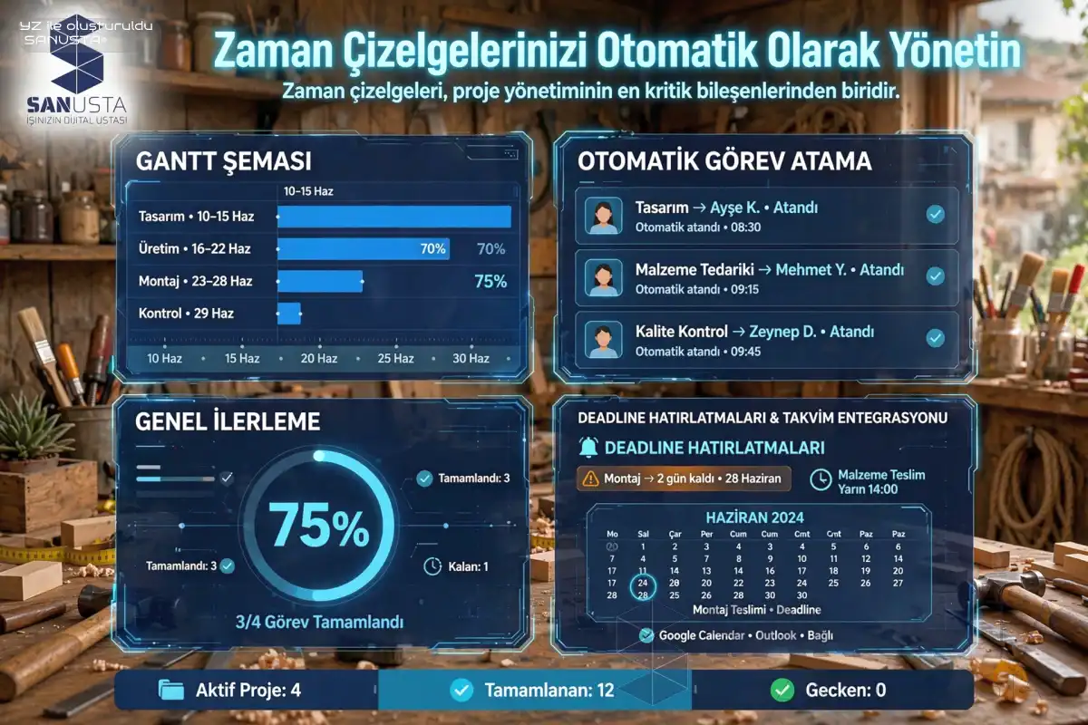 Zaman Çizelgelerinizi Otomatik Olarak Yönetin