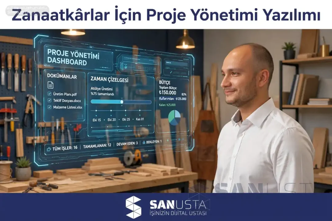 Zanaatkârlar İçin Proje Yönetimi Yazılımı