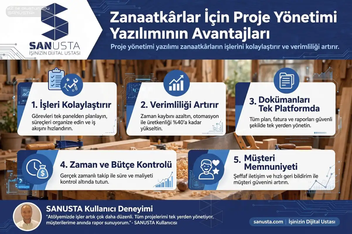 Zanaatkârlar İçin Proje Yönetimi Yazılımının Avantajları